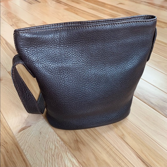 Vintage COACH Purse Long Crossbody Straps Dark Brown - Picture 2 of 13